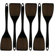Reston Lloyd - Espátula de melamina duradera, juego de 6 espátulas, 100% melamina, color rojo(6 Pieces Negro) - Multicolor - Ver 1