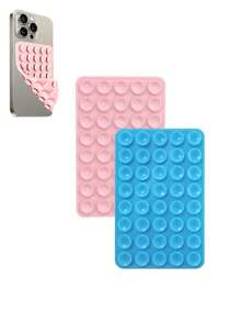 1pc Dual-Sided Silicone Suction Cup Phone Holder, Compatible With Iphone And Android, Adjustable Angle And Compact Design, Ideal For Makeup, Dance, Fitness, Yoga, Shower, Watching Shows, Perfect For Videos And Selfies, Great Gift For Friends And Birthday - Multicolor - View 40