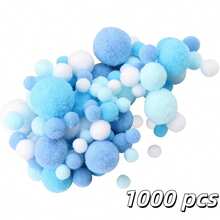 Assorted Pom Poms, Multi-Color Gradient DIY Craft Pom Poms - Highly Elastic, Lightweight, Fluffy And Soft Textile Decorations, Suitable For Clothing, Hats, Shoes And Accessories, As Well As Handicraft Projects - Multicolor - View 14
