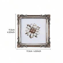 Cirelle 1pc European Style Colorful 3D Floral Pattern Decorative Photo Frame, Resin Material Square Picture Display Frame, Multi-Color Options, Suitable For Bedroom, Study, Office Desk Photo Decor, Photography Prop, Home Wall Decor - Multicolor - View 15