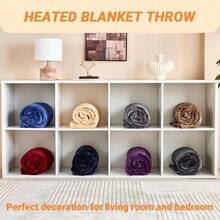 Manta Elctrica Trmica, Franela Suave 50 inchx60 inch Manta Trmica con 8 Horas de Apagado Automtico 10 Niveles de Calentamiento Rpido Lavable a Mquina Manta Trmica Sherpa con Proteccin - Gris + Manta (50" x 60") - Ver 8