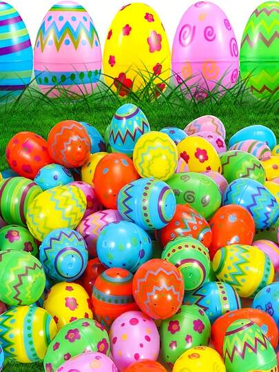10/20pcs Plastic Easter Eggs, Bulk Colorful Plastic Easter Eggs, Empty Easter Eggs, Fillable Plastic Easter Eggs, Easter Basket Fillers, Easter Decorations, Easter Party Supplies