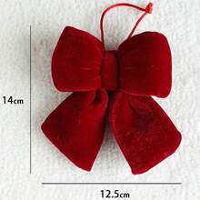 Decorative Bowknot Valentine's Day Ornaments, Home Decor Pendant Scene Layout Flocked Ornaments - Multicolor - View 11
