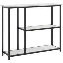 HOMCOM 2-Tier Console Table, Entryway Table, Side Table, Sofa Table With Anti-Tip Protection, Steel, White, 100 X 30 X 80 Cm, For Living Room And Entryway. - 白色 - 查看 9