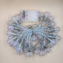 1 sznur lampek choinkowych z żarówkami LED 20/40, odpowiedni do sypialni, na przyjęcia urodzinowe, wesela, do baru, na święta, na prezenty, zasilany bateryjnie, migający, zmieniający kolor