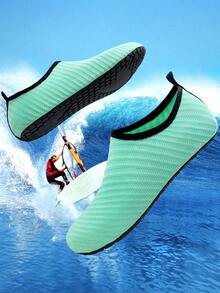 Men's And Women's Same Style, Water Shoes, Beach Shoes, Sock Shoes, Outdoor Sports Shoes, Lightweight Surfing, Swimming, Kayaking, Diving Shoes, Dancing Shoes, Running Shoes, Gym Shoes, Suitable For Both Indoor And Outdoor Use, Comfortable, Soft, Wear-Resistant And Breathable - Green - View 2