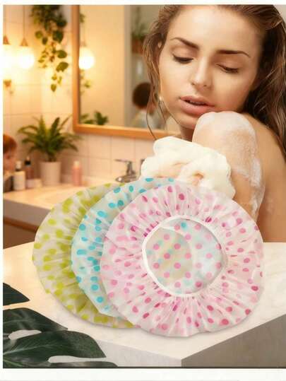 6/3 pezzi Cuffia da doccia multifunzione impermeabile, elastica per il bagno, la pulizia, adatta per ogni occasione, regalo di Natale e San Valentino