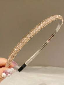 6pcs Elegant Multi-Color Crystal & Rhinestone Embellished Hair Hoop, Suitable For Gifts And Daily Wear Headband Beauty Home Hair Accessories Hairband - Multicolor - View 6