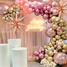 1件暖黃色手寫體「Happy Birthday」霓虹燈，生日派對氛圍提升燈，USB供電，適合生日派對裝飾，氛圍燈，送給朋友的禮物 - 彩色 - 查看 7