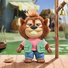 Miniso Caja ciega de peluche de vinilo de la serie residente de Disney Zootopia, con detalles de material de peluche corto y de vinilo con disfraces de personajes, ideal para decoración de escritorio y colección (se envía 1 pieza aleatoria) - Multicolor - Ver 7