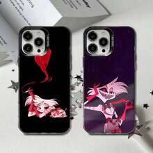 Funda de teléfono A-Angel Dust Monster para 17,16,15,14,13,12,11,Pro,Max,Plus, negra mate dura - Z2 - Ver 1