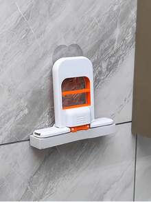 Retractable Mini Mop - Wet & Dry Use, Compact Space-Saving Design, Durable Plastic Structure, Suitable For Kitchen, Bathroom, Living Room, Car Windows - Multipurpose Cleaning Tool, Bathroom Cleaning, Stylish Handle Design, Efficient Cleaning Head, Floor Cleaning Mop - Multicolor - View 4