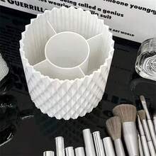 360° Rotating Brush And Pen Holder For Makeup Brushes - trắng - Xem 5