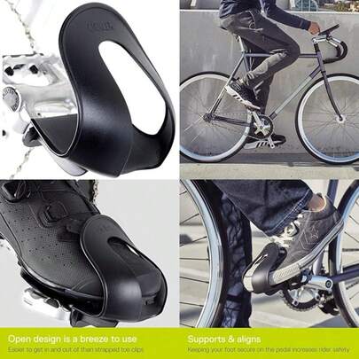 Delta Cycle Bike Strapless Toe Clips(Foot Fenders)