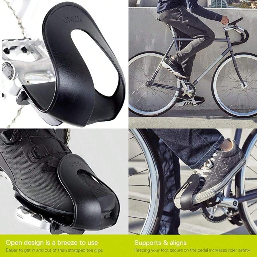 Delta Cycle Bike Strapless Toe Clips(Foot Fenders) - Multicolor - Ver 1