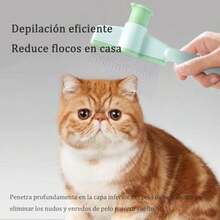 Nuevo peine para gatos y perros, peine para quitar el pelo de las mascotas, peine antipulgas autolimpiable, adecuado para mascotas con depilación.(default) - Multicolor - Ver 2