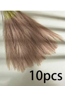 10pcs Fluffy Artificial Pampas Grass, Boho Style Decor Suitable For Wedding Party, Home Living Room Bedroom, Vase Arrangement, Photography Props, Autumn Decoration - Multicolor - View 13