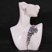 Fashionable Rhinestone Wing Brooch - Right - View 9