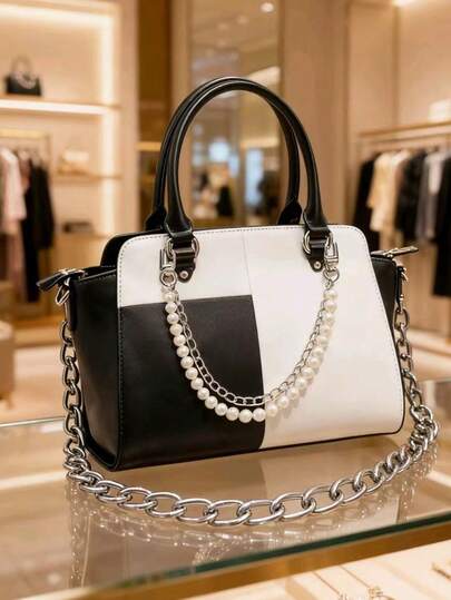 Pearl Wallet Chain Extender, Gold Bag Charm, Suitable For Handbag Straps, Shoulder Bags, Crossbody Bags, Short Handle Replacement Charm, Women Accessories, Silver Bag Chain, Suitable For Tote Bags, Wallet Making