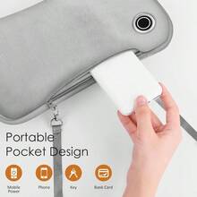 Hand Warmers Rechargeable, Portable Graphene Heated Gloves Handwarmers Bag with 10000MAH Power Bank, 2 Heating Area3 Heat Modes, Fast Heating Pouch Women, Hunting, CampingXmas Gifts - Moderno - Ver 3