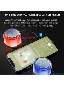 HP S02 迷你炫彩藍牙音箱 3W 高功率輸出 重低音增強 TWS 雙機互聯 立體聲音效率 無線穩定 戶外桌面家用通用 - 迷你炫彩 - 查看 4