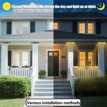 1个太阳能围栏灯，带夹子和墙壁支架，运动传感器，3种照明模式，便携式安全灯，智能太阳能灯，适用于围栏、后院、露营