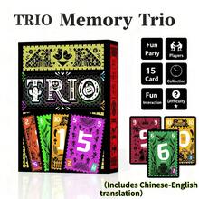 Trio – A Fun And Creative Card Game To Discover Pairs And Form Trios With 36 Cards And 2 Game Modes: Simple And Spicy. Have Fun Guessing With Family Or Friends!,(English Edition,Includes Chinese-Englishtranslation) - Multicolor - View 6