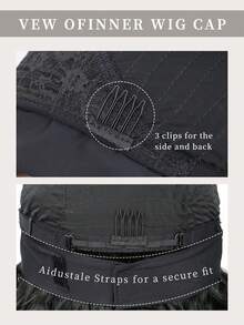 22英寸合成可重复使用透气耐热纤维自然发箍假发，黑色、酒红色、巧克力棕色多色可选，适合日常派对、角色扮演，是女孩日常派对、角色扮演、圣诞节礼物、节日派对的理想选择。 - 彩色 - 查看 5