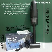 FIYIBAN Powerful Cordless Handheld Vacuum Cleaner Set - Lightweight And Portable Design, Strong Suction Power, Suitable For Home And Car Use, Christmas And New Year Gift - Multicolor - View 14