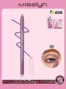 MISSLYN Intense Color Long-Lasting Eyeliner Liquid, Eyeliner Pencil, Eye Makeup, Mousse Texture, Refill Cartridge, Smooth And Soft, Non-Sticky, One-Stroke Application, Non-Pulling On Eyelids, Vivid Color, High Color Payoff, Smokey Makeup - #06 - Xem 1