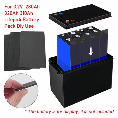 Tấm cách điện bằng xốp EVA tự dính, chống cháy V0, chống va đập cho bộ pin LiFePo4 3.2V 280Ah 320Ah 310Ah, kích thước 300*200*3mm