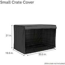 Friends Forever - Funda de Metal para Perros de 36 Pulgadas, Cubierta de Alambre para Perrera con Cortina Protectora de Bloqueo de luz, Cubierta para Jaula para Perros con persianas enrollables,(30.5"L x 19.5"W x 21"H) - Multicolor - Ver 7