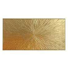 1pc Golden Light Burst Canvas Wall Art Decoration, Luxury Room Golden Wall Art Decoration, Abstract Minimalist Decorative Painting, Suitable For Living Room Decoration, Bedroom Decoration, Unframed