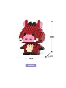 DOBBLE 口袋妖怪358片可爱卡通动漫积木套装动漫人物史迪奇图片拼图组装青少年玩具积木适合派对节日小礼物 - 彩色 - 查看 17