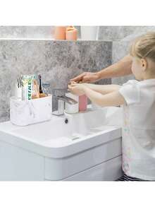 Giá đựng bàn chải đánh răng bằng tre 5 ngăn, hộp đựng đồ dùng phòng tắm, giá để bàn chải đánh răng điện, phù hợp cho gia đình và phụ kiện phòng tắm. - Nhiều màu - Xem 3