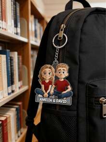 1/3/5 peças, Chaveiros Acrílicos Personalizados para Casais - Decorações Acrílicas Personalizadas, Adequadas para Casais, Aniversários de Casamento, Presentes do Dia dos Namorados, Chaveiros Personalizados, Acessórios do Dia dos Namorados, Chaveiros de Casal, Decorações para Casa, Ornamentos de Mesa, Presentes de Aniversário, Presentes de Aniversário, Decorações Personalizadas - Multicolorido - Visão 9