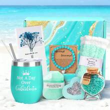 Birthday Gifts Spa Gift Sets For Women, Valentine's Day Gifts, Mother's Day Gifts For Women, Women Gifts For Christmas, Anniversary, Birthday Gifts, Get Well Soon Gift Baskets For Women, Lavender Self-Care Gifts, Elegant Birthday Gift For Her, Best Friend Gift Idea, Unique Gift Sister's - 青色 - 查看 8