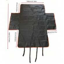 Forro de carga para mascotas a prueba de agua y resistente a los arañazos para el maletero del coche, extraíble y lavable - Negro - Ver 6