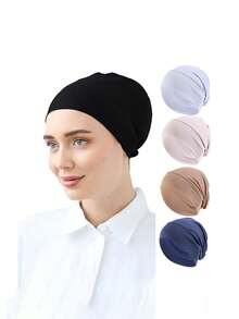 Muslim Skull Cap, Headscarf Cap, Headcover Cap And Wide Brim Cap. High-Quality Cotton Muslim Headscarf - Breathable And Soft, Suitable For Daily Wear.