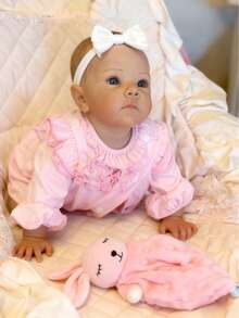 Bettie Doll head 1-4 18英寸逼真解剖比例重生贝蒂娃娃，手工制作，新生女婴，3D彩绘身体细节和头发，全乙烯基材质，儿童生日/节日/新年礼物 - Reborn Doll - 查看 3