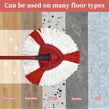 DLAIMI 2/4/6/10片装替换拖布，这款红白条纹旋转拖把将提升您的拖地体验！采用柔软的超细纤维材质（超级柔软耐用），三角形卡扣设计，适用于大多数旋转拖把。超强吸水，快速锁住污垢/污渍，是日常家居地板清洁的理想之选（四季皆宜）！实用家居必备，让每次清洁都成为一种享受！开学季 | 圣诞节 - 彩色 - 查看 8