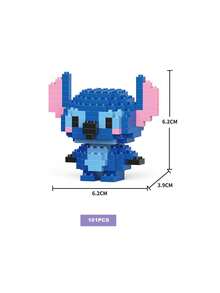 DOBBLE 口袋妖怪358片可爱卡通动漫积木套装动漫人物史迪奇图片拼图组装青少年玩具积木适合派对节日小礼物 - 彩色 - 查看 23