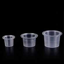 100pcs S/M/L Disposable Tattoo Ink Cups Plastic Pigment Transparent Containers Tattoo Accessories - Clear - View 7