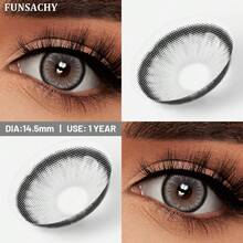 FUNSACHY One Pair Of Best-Selling Natural , Brown/Grey Soft , Easy To Wear, Suitable For Dates And School. - AUDREY-gRAY - View 4