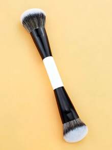 1 Pair Dual-Ended Makeup Brushes, Foundation & Powder Brush, Multi-Functional Makeup Brushes, Professional Makeup Tools, Ideal For Blending And Gifting, Foundation Brush, Concealer Brush, Powder Brush, Contour Brush, Blush Brush, Eyebrow Brush, Base Brush, Powder Brush - Black and White - View 7