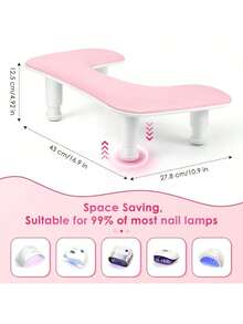 KAMUA 专业美甲扶手：U 型可调节美甲手托，符合人体工学的 PU 皮革设计，支撑手腕，是送给美甲师和美甲沙龙老板的完美圣诞节和情人节礼物。 - 彩色 - 查看 9