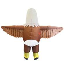 1 pièce Costume d'aigle gonflable, convient pour une taille de 1,5 à 2 m, costume amusant pour Noël, Halloween, fête - Aigle One - Voir 5