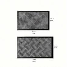 Indoor/Outdoor Rubber Entryway Doormat - Durable, Easy-Care, Non-Slip, Polyester, Hand-Washable Carpet - Ideal For Porch, Patio, Kitchen, Bathroom - Modern, Simple Design In Multiple Sizes