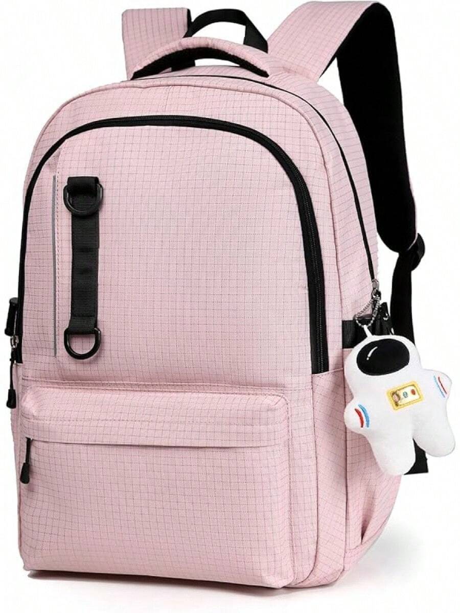 RFID Mochilas para estudiantes universitarios, Mochila de Viaje impermeable, Mochila para mujeres y hombres, Mochila para Laptop de 15.6 pulgadas, para escuela, viajes, oficina - rosa - Ver 1