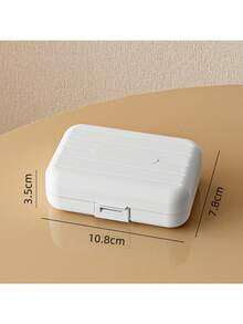 1 pieza Caja de pastillas portátil de 7 días, caja de almacenamiento de pastillas semanal de 7 rejillas, caja de almacenamiento de pastillas redonda, caja de acabado de pastillas portátil y sellable para vitaminas y pastillas, esencial de viaje para hombres y mujeres - Multicolor - Ver 10